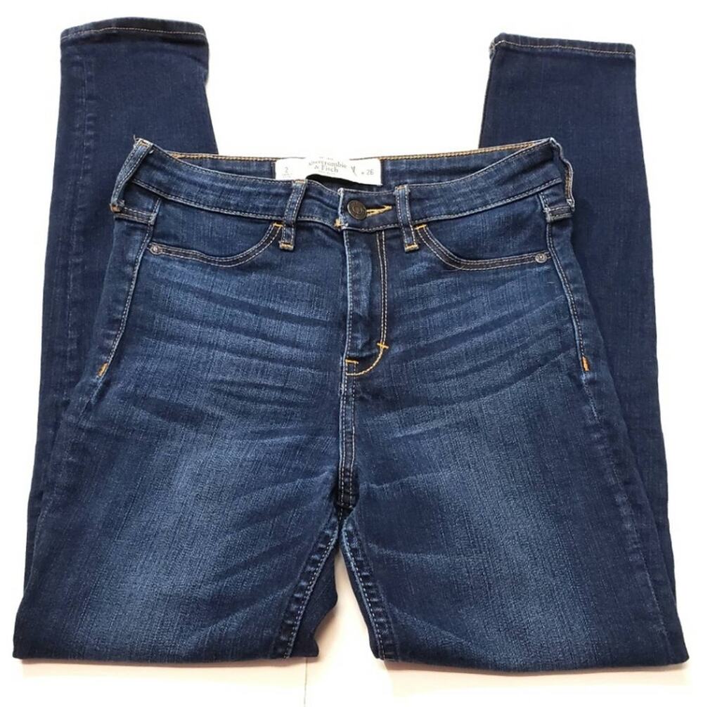Abercrombie & Fitch Jeans Skinny Womens 2 26 Waist Blue Regular Denim Pants